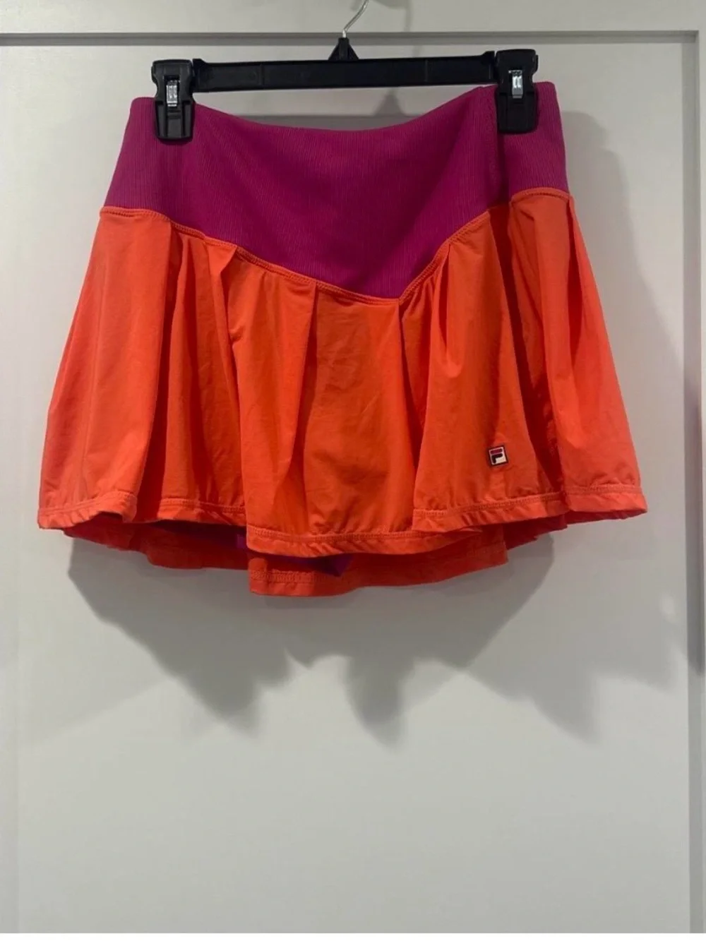 Fila Two-Tone Orange and Magenta Skater Skort - Picture 2 of 3